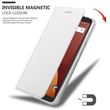 WIKO VIEW PRIME lommebokdeksel etui (sølv)