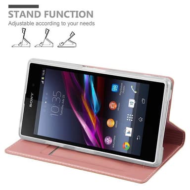 Sony Xperia Z1 lommebokdeksel etui (rosa)