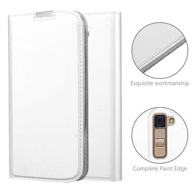 LG K10 2016 lommebokdeksel etui (sølv)