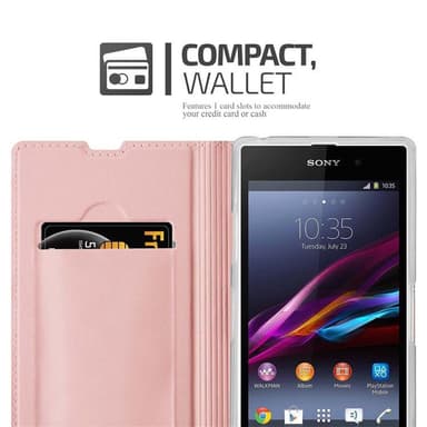 Sony Xperia Z1 lommebokdeksel etui (rosa)