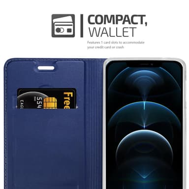 iPhone 12 / 12 PRO lommebokdeksel etui (blå)
