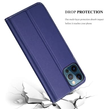 iPhone 12 / 12 PRO lommebokdeksel etui (blå)
