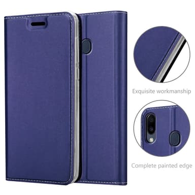 Samsung Galaxy M20 lommebokdeksel etui (blå)