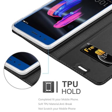Honor 9 lommebokdeksel etui (svart)