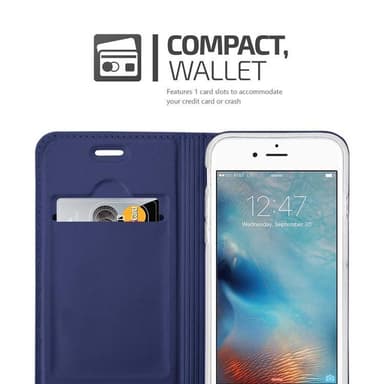 iPhone 6 PLUS / 6S PLUS lommebokdeksel etui (blå)