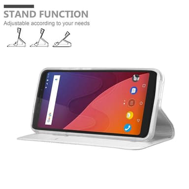 WIKO VIEW lommebokdeksel etui (sølv)