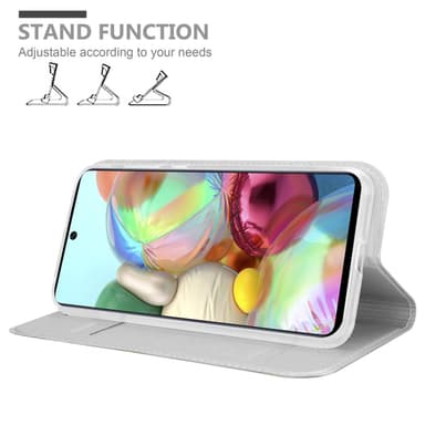 Samsung Galaxy A71 5G lommebokdeksel etui (sølv)