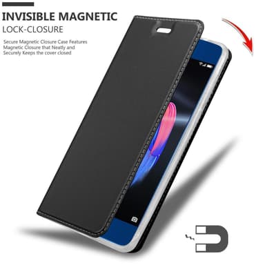 Honor 9 lommebokdeksel etui (svart)