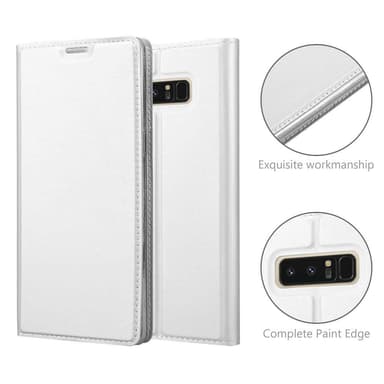 Samsung Galaxy NOTE 8 lommebokdeksel etui (sølv)