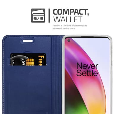OnePlus 8 lommebokdeksel etui (blå)