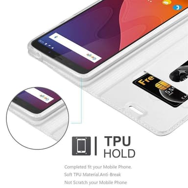 WIKO VIEW lommebokdeksel etui (sølv)