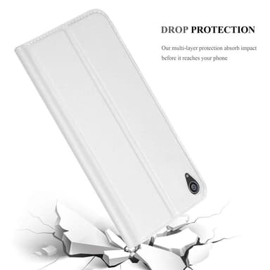 Sony Xperia Z5 PREMIUM lommebokdeksel etui (sølv)