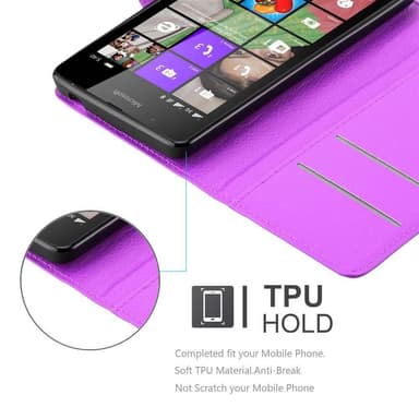 Nokia Lumia 540 Deksel Etui Case (lilla)