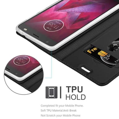Motorola MOTO Z lommebokdeksel etui (svart)