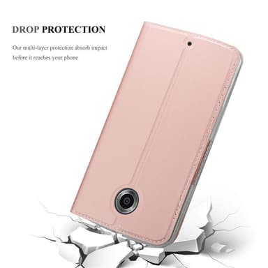 Motorola Google NEXUS 6 lommebokdeksel etui (rosa)