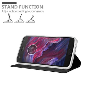 Motorola MOTO X4 lommebokdeksel etui (svart)