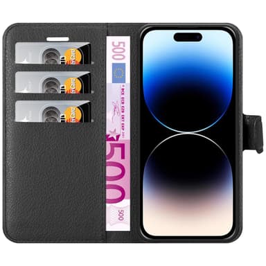 iPhone 14 PRO Deksel Etui Case (svart)