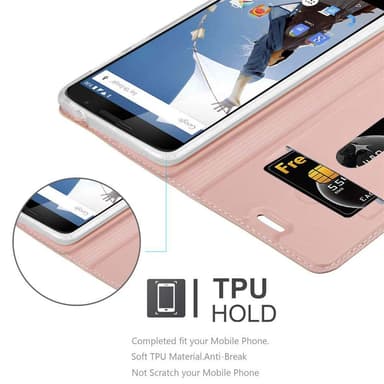 Motorola Google NEXUS 6 lommebokdeksel etui (rosa)