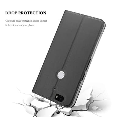 Huawei Google NEXUS 6P lommebokdeksel etui (svart)