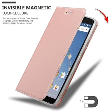 Motorola Google NEXUS 6 lommebokdeksel etui (rosa)