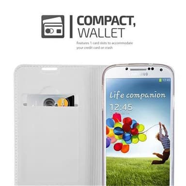 Samsung Galaxy S4 lommebokdeksel etui (sølv)