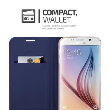 Samsung Galaxy S6 lommebokdeksel etui (blå)