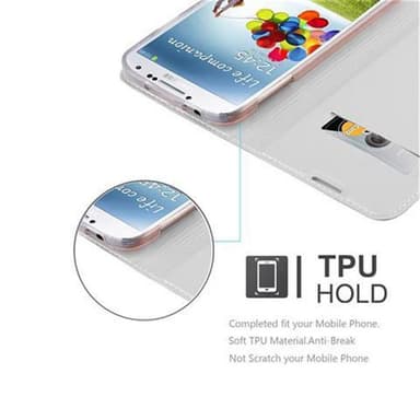 Samsung Galaxy S4 lommebokdeksel etui (sølv)