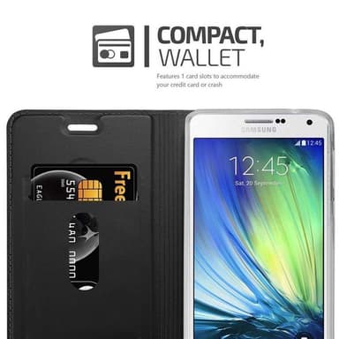 Samsung Galaxy A7 2015 lommebokdeksel etui (svart)