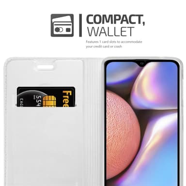 Samsung Galaxy A10s / M01s lommebokdeksel etui (sølv)