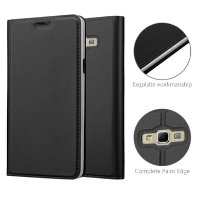 Samsung Galaxy A7 2015 lommebokdeksel etui (svart)