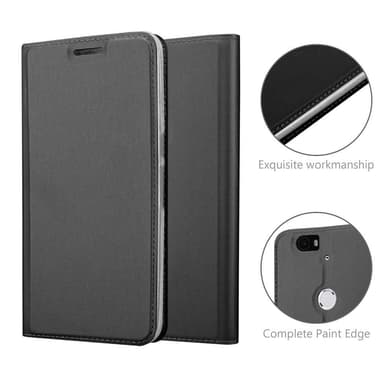 Huawei Google NEXUS 6P lommebokdeksel etui (svart)