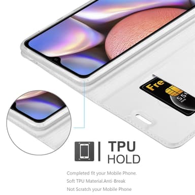 Samsung Galaxy A10s / M01s lommebokdeksel etui (sølv)