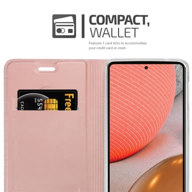 Samsung Galaxy A72 4G / 5G lommebokdeksel etui (rosa)