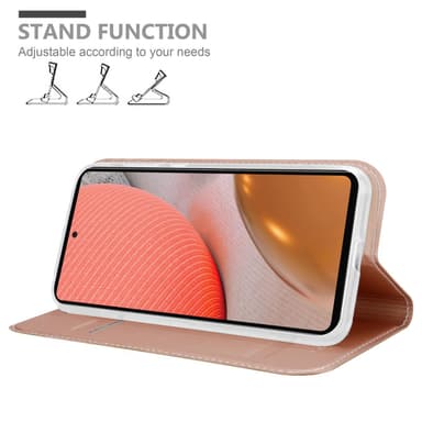 Samsung Galaxy A72 4G / 5G lommebokdeksel etui (rosa)