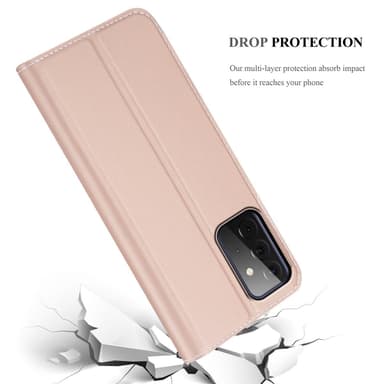 Samsung Galaxy A72 4G / 5G lommebokdeksel etui (rosa)
