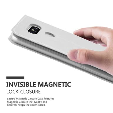 LG G5 lommebokdeksel etui (sølv)
