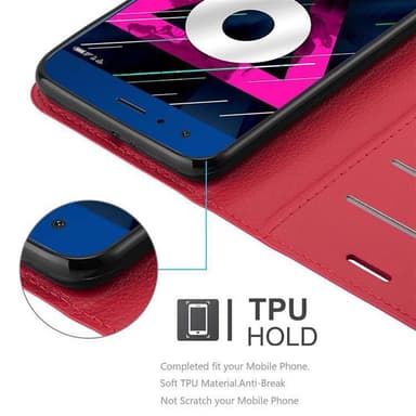 Honor 9 Deksel Etui Case (rød)