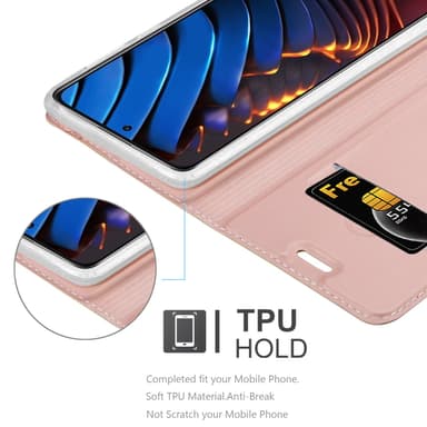 Xiaomi POCO X3 GT lommebokdeksel etui (rosa)