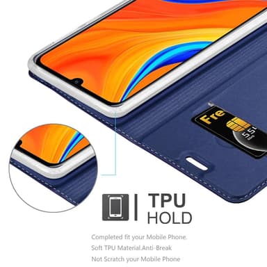 Huawei Y6S lommebokdeksel etui (blå)