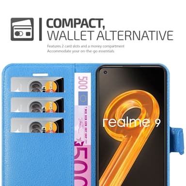 Realme 9 4G / 9 PRO+ Deksel Etui Case (blå)