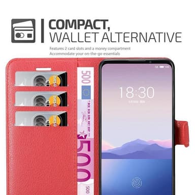 MEIZU 16Xs Deksel Etui Case (rød)