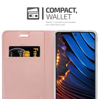 Xiaomi POCO X3 GT lommebokdeksel etui (rosa)