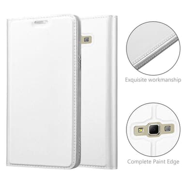 Samsung Galaxy A7 2015 lommebokdeksel etui (sølv)