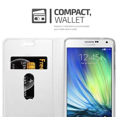 Samsung Galaxy A7 2015 lommebokdeksel etui (sølv)