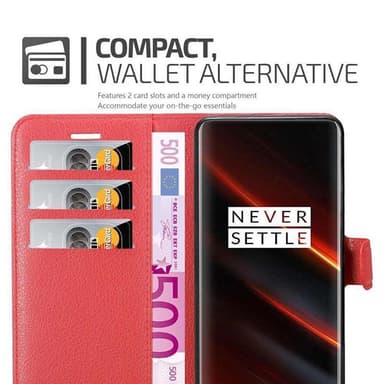 OnePlus 7T PRO Deksel Etui Case (rød)