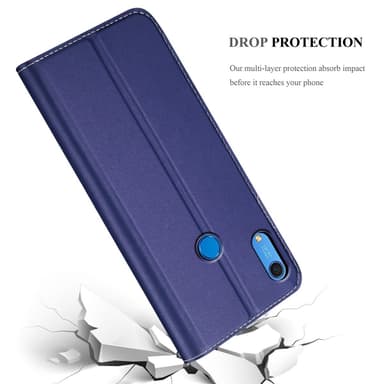Huawei Y6S lommebokdeksel etui (blå)