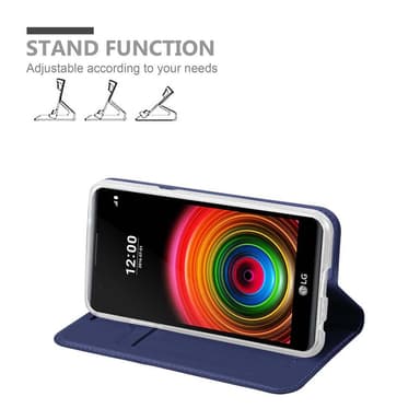 LG X POWER lommebokdeksel etui (blå)