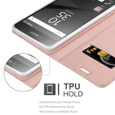 Sony Xperia Z5 PREMIUM lommebokdeksel etui (rosa)