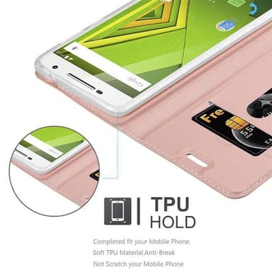 Motorola MOTO X PLAY lommebokdeksel etui (rosa)