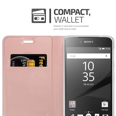 Sony Xperia Z5 PREMIUM lommebokdeksel etui (rosa)